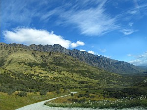 Photo of the Remarkables mountain range in Queenstown, New Zealand.