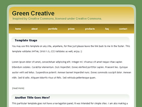 HTML template — greencreative