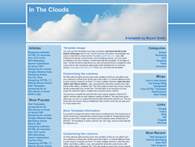 HTML template — intheclouds