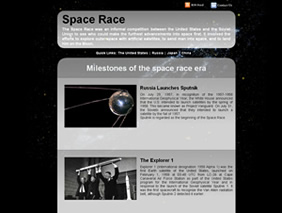 HTML template — spacerace