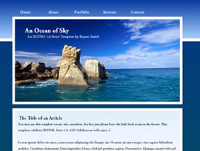 HTML template — anoceanofsky