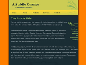 HTML template — asubtleorange