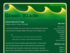 HTML template — greenblade