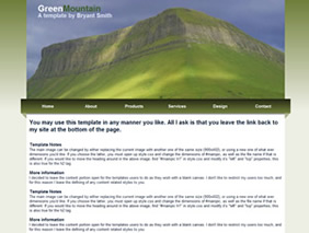 HTML template — greenmountain