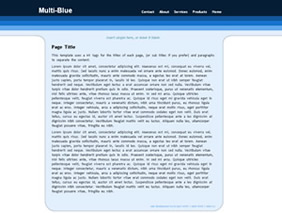 HTML template — multiblue