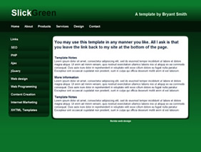 HTML template — slickgreen