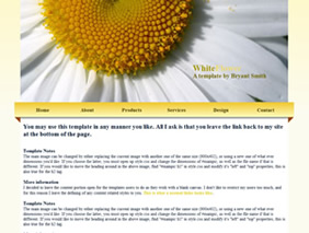 HTML template — whiteflower